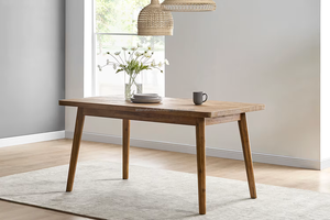 Juego de Comedor Moderno de Madera, 5 Piezas, Sillas con Respaldo Sólido, Mesa Rectangular, Estilo Escandinavo, Muebles Duraderos para el Hogar - Product Image 4