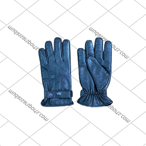 Best Design Leather <b>Touch</b> <b>Screen</b> <b>Gloves</b> Full Finger Comfortable Anti-Slip Black Luxury Dressing <b>Gloves</b> Daily Life Use - Product Image 1
