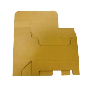 Kotak kemasan karton desain kustom ramah lingkungan surat pos kotak pengiriman kraft kardus bergelombang