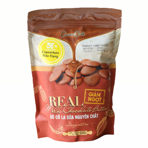 Ingrédient de boulangerie : Boutons de chocolat pur de qualité supérieure HALAL OEM/ODM, boutons de chocolat au lait véritable 38% de cacao, 1KG, vente en gros - Product Image 1