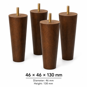 Solid Wood <b>Sofa</b> <b>Leg</b> Tapered Round Furniture <b>Legs</b> <b>for</b> <b>Sofa</b> Cabinet Chair Bed Home Office Replacement Feet - Product Image 2