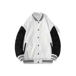 Chaqueta Varsity Blanca Personalizada para Hombre, Fabricada en Pakistán, de Lana y Lona, con Bordado, Estilo Casual, Parche de Chenilla para Invierno - Product Image 1