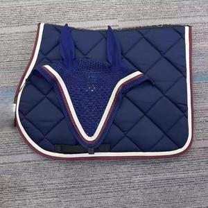 BRAND ZONE1995 Tapis de selle classique personnalisé en coton satiné avec doublure en maille, durable et confortable pour l'équitation et le saut d'obstacles - Product Image 6
