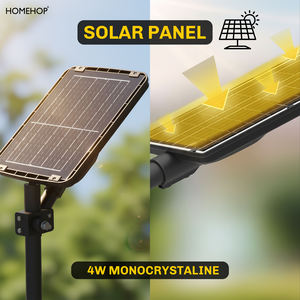 Farola Solar Todo en Uno Homehop de 50W con Sensor de Movimiento, Lámpara LED Automática para Jardín y Camino Exterior (Blanco Frío) - Product Image 2