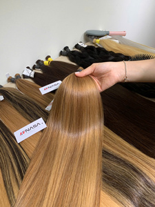 Cheveux vierges vietnamiens bruts super double drawn, qualité supérieure, finition lisse, ondulés naturels, prêts à la teinture et au décoloration, longue durée - Product Image 6