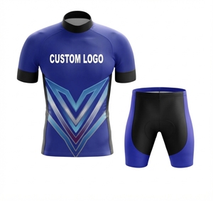 Combinaison de cyclisme de qualité supérieure, maillot et short de sport respirants, rembourrage ergonomique, vêtements de course sur route, légers et performants - Product Image 3