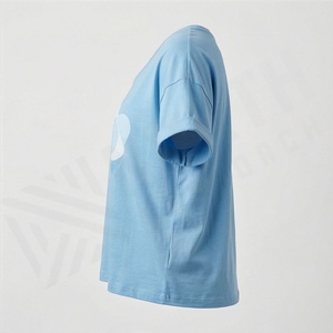 เสื้อยืดผู้หญิงดีไซน์ใหม่ ผลิตจากผ้าฝ้าย สไตล์ล่าสุด เสื้อยืดผู้หญิงสำหรับใส่หน้าร้อน สีสันปรับแต่งได้ เสื้อท่อนบนระบายอากาศได้ดี - Product Image 3