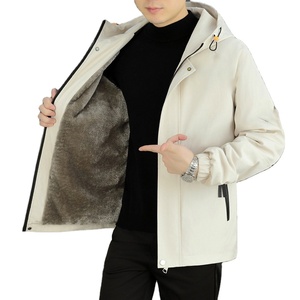 Chaqueta de Forro Polar para Hombre, Estilo Holgado con Capucha, Diseño de Logotipo Personalizado OEM, Estilo Grueso de Lana de Cordero - Product Image 1