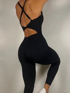 Combinaison de yoga 3-en-1 légère pour femme, taille haute, séchage rapide, respirante, pour sports de plein air, vente en gros personnalisée - Product Image 3