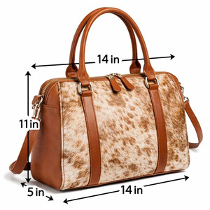 Bolsos de cuero genuino de vaca con pelo, venta al por mayor, proveedor OEM, marca personalizada, bolsos premium a bajo precio - Product Image 4