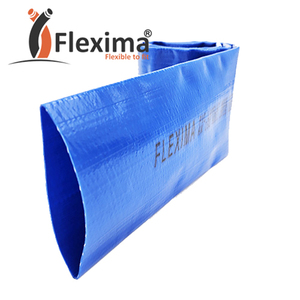 Manguera plana de PVC blando azul personalizada para riego agrícola de alta presión Durable Flexible fácil de manejar Flexima marca 3/4 "12" - Product Image 5