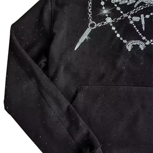 Sweat-shirt personnalisé pour femme, décontracté, hiver, coupe ample, avec poches, confortable, extensible, chaud, tendance, style streetwear, 100% coton, séchage rapide - Product Image 4