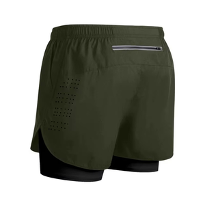High Performance Fitness Shorts for Men Comfortable Sports Shorts with Inner Support Casual Double <b>Layer</b> Short - Product Image 1