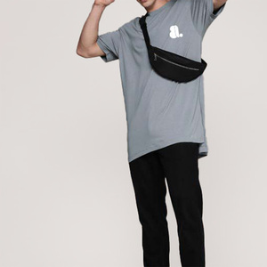 Nueva Camiseta de Moda para Hombre, Casual, de Manga Corta, Cuello Redondo, Lisa, con Logotipo Personalizado en la Parte Delantera, Talla Grande, Transpirable, Ajustada, 100% Algodón, 220g - Product Image 6