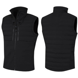 Gilet unisexe résistant au vent, chaud, ajustable avec cordon de serrage, deux poches zippées à l'arrière, polaire thermique 300g - Product Image 1