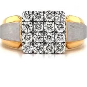 แหวนเพชรโมอิสซาไนต์แบบฝังเงินแท้ 925 ดีไซน์หรูหรา สไตล์ฮิปฮอป สำหรับผู้ชาย รับสั่งทำขายส่ง - Product Image 1