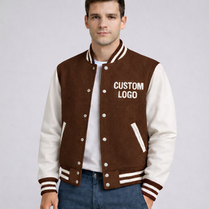 Fabricante de Chaquetas Varsity Personalizadas, Chaqueta de Béisbol Bordada con Apliques, Tela de Lana Transpirable, Proveedor Mayorista - Product Image 5