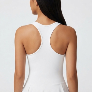 Robe de tennis pour femme, respirante et à séchage rapide, sur mesure, sans manches, ajustée - Product Image 5