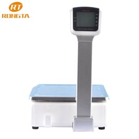 Balance d'étiquetage à code-barres haute précision 10g RONGTA RLS1515/RLS1530 30kg avec double écran LCD et WIFI en option pour magasins de détail