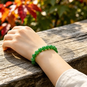 Natural Green Jade <b>Bracelet</b> 8mm Gemstone Beaded Stretch <b>Bracelet</b> Handmade Elastic Crystal <b>Healing</b> <b>Bracelet</b> Wholesale - Product Image 6
