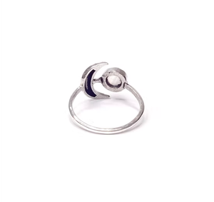 Natural Moonstone 925 <b>Silver</b> <b>Solitaire</b> <b>Ring</b> 1.8g Lightweight & Comfort Fit Band Daily & Any Occasion Wear Perfect Gift - Product Image 2