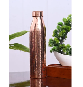 Bouteille d'eau en cuivre, fabrication artisanale, prix le plus bas, prix personnalisés, 650 ml, bouteilles en cuivre pur, cuivre massif - Product Image 4