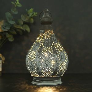 Traditional <b>Lantern</b> Metal Decorative White <b>Lanterns</b> Set 2 Matt Finished <b>Large</b> Pillar Stylish Handmade Modern Home Decor <b>Lantern</b> - Product Image 3