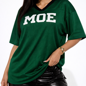 Camiseta Deportiva Oversize de Fútbol Americano para Mujer con Cuello en V, Estilo Urbano, Bajo MOQ, Logotipo Personalizado, OEM, Marca Privada, Venta al por Mayor - Product Image 5