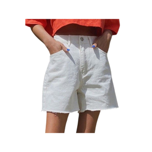 Shorts de Lino y Algodón Transpirables Ultraligeros de Cintura Alta para Mujer, Diseño Elegante para un Estilo Casual Diario, Colección Minimalista - Product Image 1