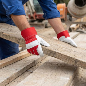 Guantes de Seguridad de Cuero de Oveja Resistentes, Cómodos y Resistentes a la Abrasión, Guantes de Algodón para Protección Personal en el Trabajo - Product Image 4