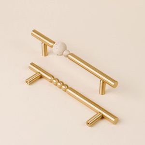 Modern Solid Brass Door Handles Knobs Square Shape Eco-Friendly Kitchen Cabinet Handles Antique Rustic Cabinet Knobs <b>Pulls</b> - Product Image 5