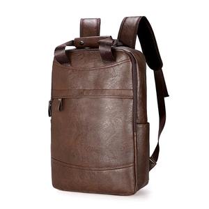 16.5inch Vintage Genuine Leather Men's Backpack Large Laptop Eco-Friendly Waterproof Casual Schoolbag <b>for</b> Teenagers <b>Boys</b> - Product Image 6