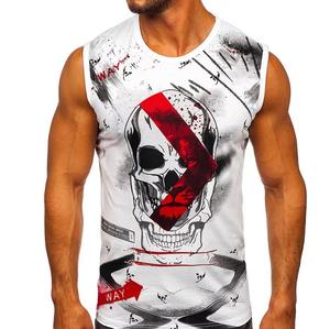 Camiseta Deportiva sin Mangas para Hombre, de Secado Rápido, Transpirable, Tejida, Estilo Vintage, para Gimnasio, Culturismo, Entrenamiento y Deportes - Product Image 3