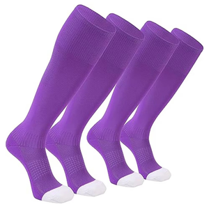Baseball Cotton <b>Socks</b> Anti Slip Breathable Snag Resistance Knee High Custom Logo Design Cycling Knitted <b>Grip</b> Running Sports <b>Sock</b> - Product Image 2
