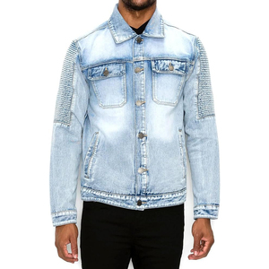 Mens Trendy Denim Jacket Relaxed Fit Premium Cotton Street Fashion Outerwear with High Quality Fabric - Product Image 5