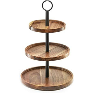 Soporte para Pasteles de Metal y Madera de la Mejor Calidad, Perfecto para el Hogar, Panadería, Hoteles, Fiestas, Exhibición de Cupcakes a Precio Económico - Product Image 6