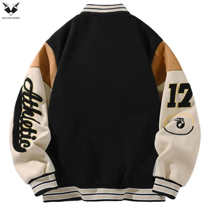New Autumn And Winter Outdoor Baseball <b>Jacket</b> With Letter Embroidery For Street Sports Casual College Baseball <b>Jacket</b> For Men - Product Image 2