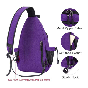 Sac bandoulière de sport durable de haute qualité, nouvelle tendance populaire avec fermeture éclair, en toile personnalisable - Product Image 5