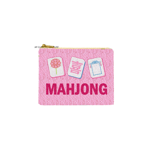 กระเป๋าใส่เหรียญลูกปัดลายไพ่นกกระจอกพร้อมลาย Mahgirls แบบมีซิปปิด ดีไซน์ขอบลวดลายทันสมัย กระเป๋าใส่เหรียญลูกปัดสไตล์โมเดิร์น - Product Image 4