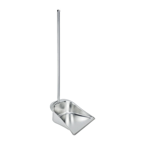 Heavy Duty Metal Dust <b>Pan</b> Broom Upright Stand up Dustpan Long <b>Handle</b> Broom and Dustpan Set Stainless Steel Dust <b>Pan</b> - Product Image 1