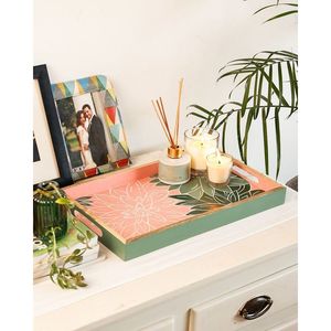 Ensemble de vaisselle de luxe Complement 49, plateau de service imprimé en MDF, RR ENTERPRISES Inde - Product Image 1