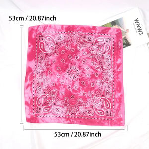 Écharpe carrée unisexe style hip-hop – Bandana sans couture à motif Paisley Tie Dye |   Bandeau multi-usages pour le cyclisme et les activités de plein air - Product Image 2