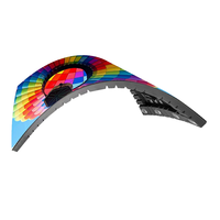 MILEC Grand écran d'affichage à LED incurvé et flexible d'intérieur P1.25-P4 couleur HD