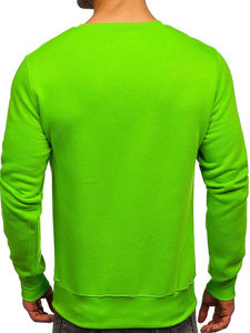 เสื้อสเวตเชิ้ตคอกลมบุซับในสำหรับผู้ชาย ผ้าโพลีเอสเตอร์/คอตตอนผสม ลายเรียบ แห้งเร็ว ระบายอากาศได้ดี เหมาะสำหรับใส่ลำลองในฤดูหนาว - Product Image 2
