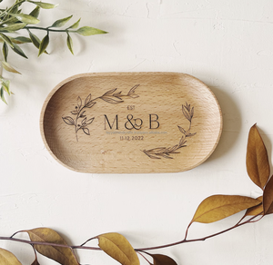 Bandejas para servir de madera de pino de nuevo diseño Bandeja rectangular de madera de bambú natural personalizada de la India - Product Image 1