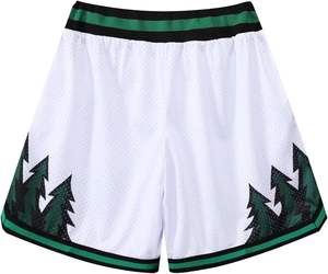 Shorts de basketball unisexes personnalisés 100% polyester, respirants, avec cordon de serrage de 6 pouces, deux poches latérales, imprimés, anti-UV, séchage rapide - Product Image 5