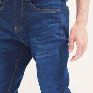 Jeans en denim légers et respirants 100 % coton, coupe droite, personnalisables en gros pour hommes – Jeans en denim de haute qualité - Product Image 4