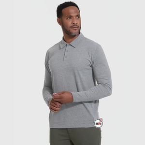 Chemise à manches longues unie pour homme, chemise à manches longues tendance pour homme, chemise à manches longues personnalisée OEM pour homme, chemise à manches longues en gros pour homme - Product Image 3