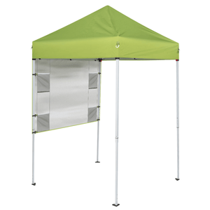 Carpa Exterior Verde de 5x5 Pies con 1 Pared Lateral, Pérgola y Gazebo Elegantes para Entretenimiento al Aire Libre - Product Image 1