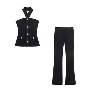 Women 2026 Autumn New Fashion Shaping <b>Elastic</b> Horn Pants Vintage <b>High</b> <b>Waist</b> Female <b>Trousers</b> Mujer - Product Image 6